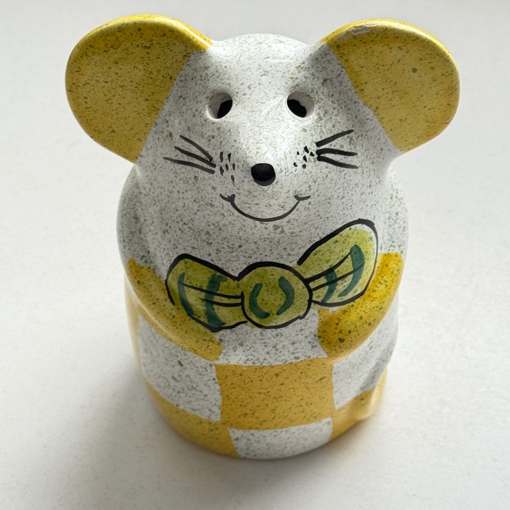 Ceramic Mouse‎ Parmesan Shaker Made In Italy Hand Painted